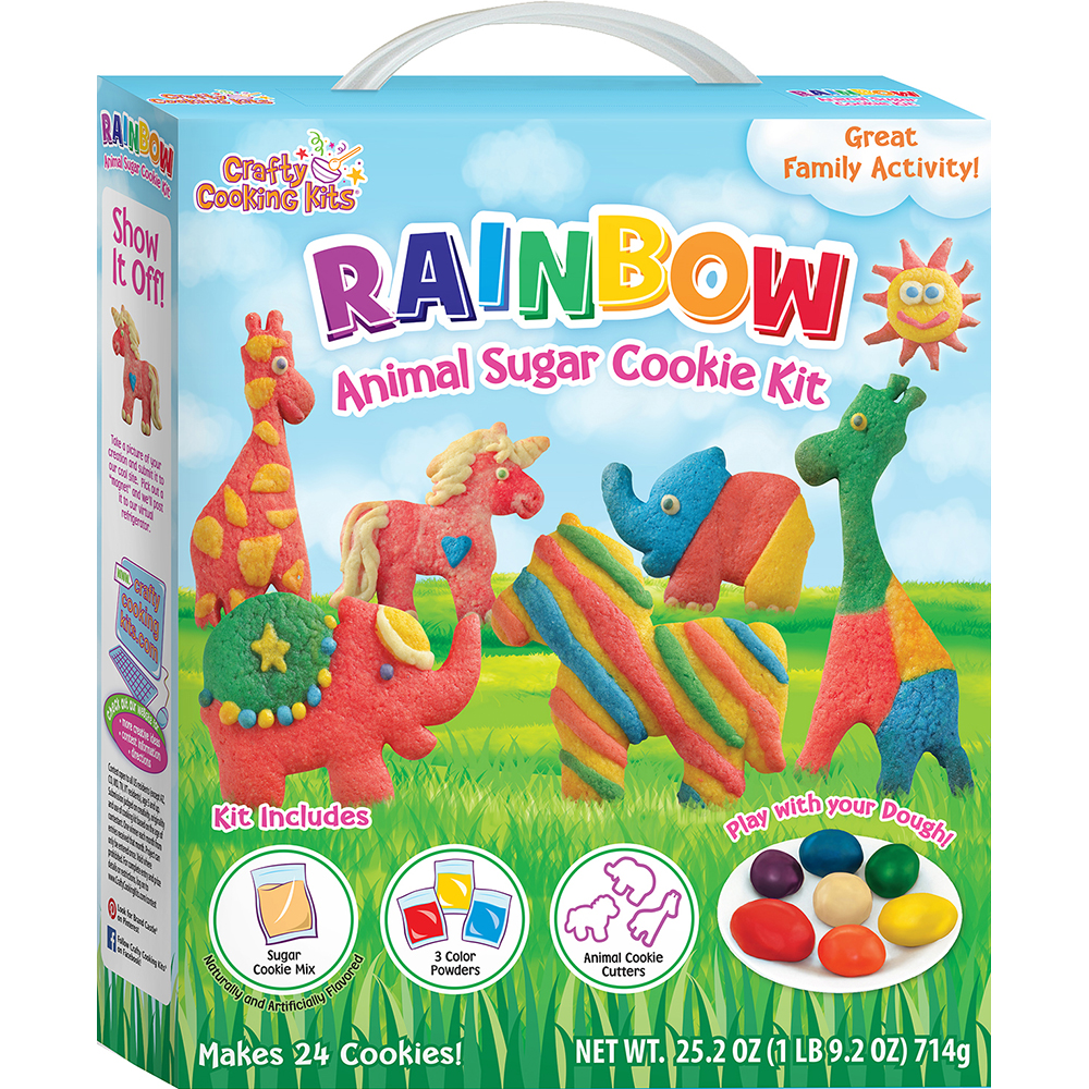 Rainbow Animal Sugar Cookie Kit | Crafty Cooking Kits